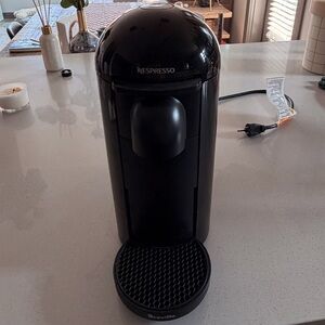 Nespresso Glossy Black Coffee Maker